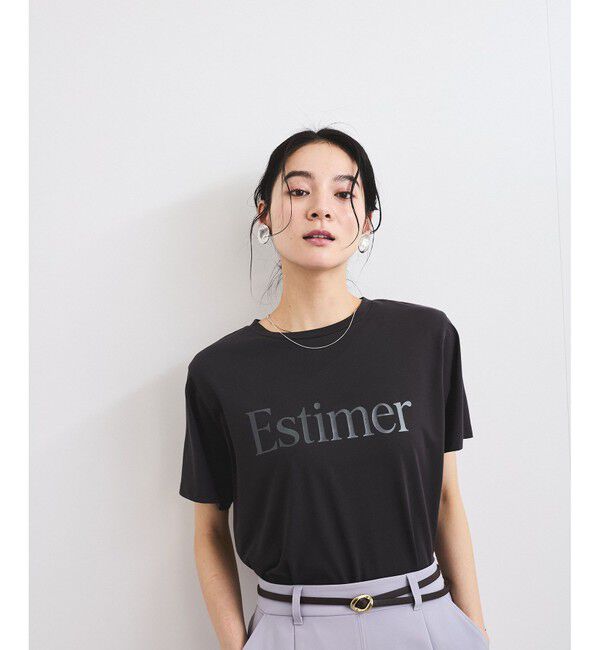 VIS「【接触冷感/洗える】アソートロゴプリントTシャツ」|Tシャツ・カットソー|