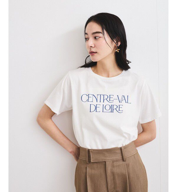 VIS「【接触冷感/洗える】アソートロゴプリントTシャツ」|Tシャツ・カットソー|