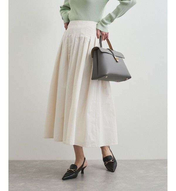 VIS「【洗える】タックプリーツフレアスカート」|スカート|オフサブ