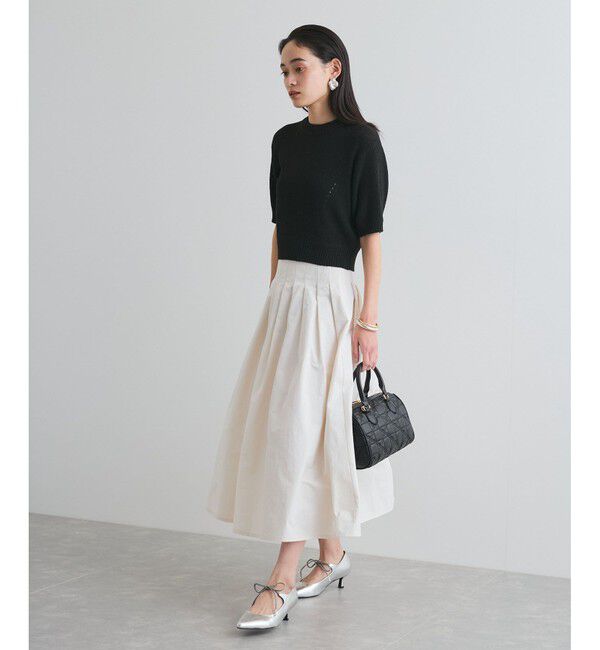 VIS「【洗える】タックプリーツフレアスカート」|スカート|