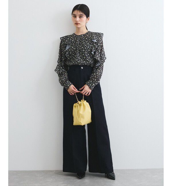 VIS「グリッターワイドデニムパンツ」|デニム|