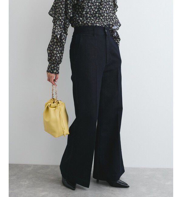 VIS「グリッターワイドデニムパンツ」|デニム|