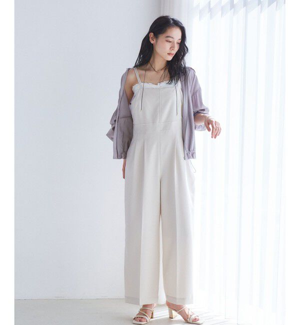 VIS「【追加】【WEB限定】シアーバックフリルフードブルゾン【洗える】」|ブルゾン・スタジャン|