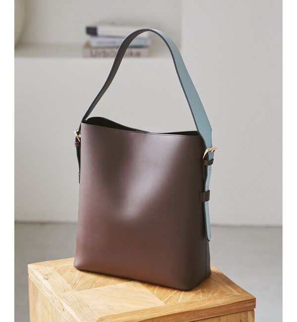 VIS「【新色追加】【A4収納】リバーシブルハンドルワンショルダーバッグ」|トートバッグ|ブラウン(20)