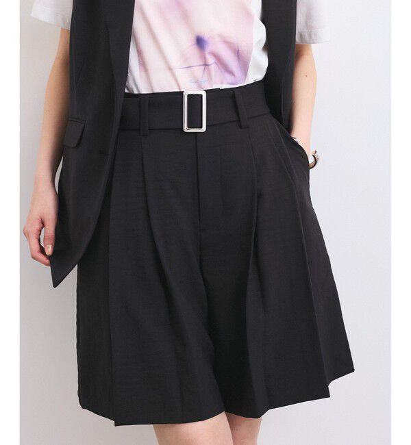 VIS「【セットアップ対応】ベルト付きバミューダパンツ」|チノ|