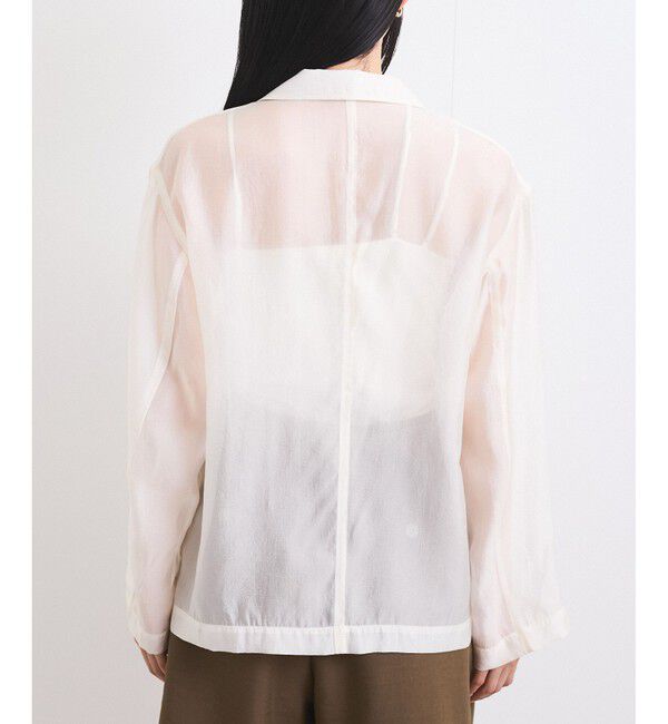 VIS「【洗える】羽織るだけでスタイリングワンランクアップ！シアージャケット」|テーラードジャケット|