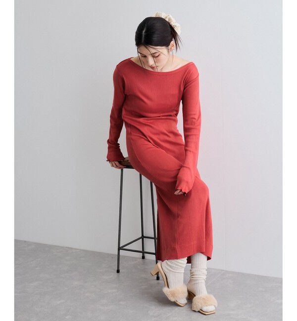 VIS「【Miller】VIS別注モデルバックオープンカットワンピース【洗える】」|ワンピース|