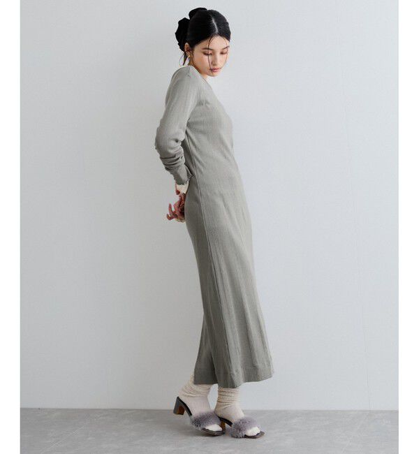 VIS「【Miller】VIS別注モデルバックオープンカットワンピース【洗える】」|ワンピース|