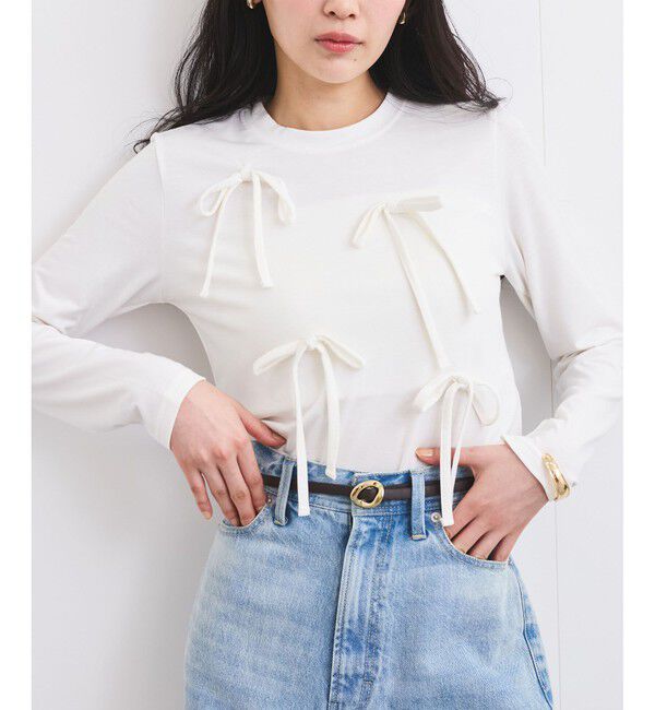 VIS「リボンデザインTシャツ」|Tシャツ・カットソー|