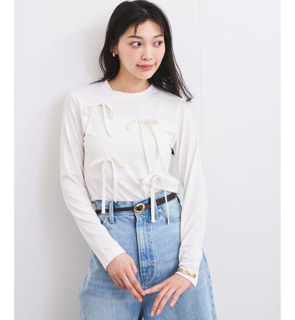 VIS「リボンデザインTシャツ」|Tシャツ・カットソー|