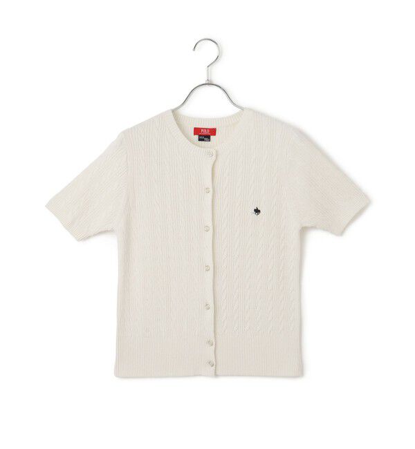 VIS「【POLO BCS】VIS別注ハーフスリーブミニケーブルカーディガン」|カーディガン|