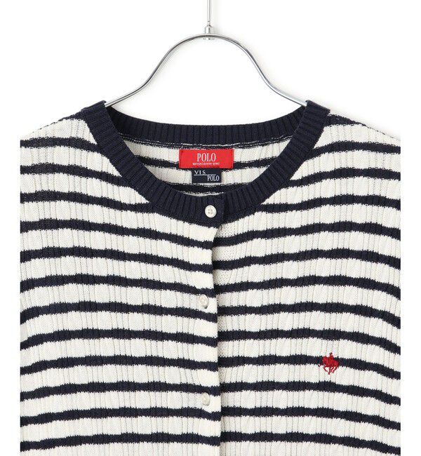 VIS「【POLO BCS】VIS別注ハーフスリーブミニケーブルカーディガン」|カーディガン|