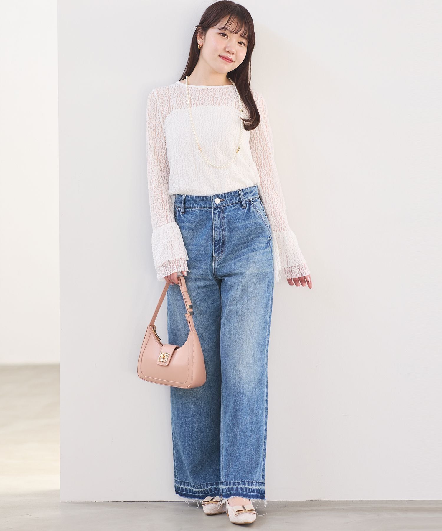 VIS「【180℃美人見え】ハンドルリボンワンショルダーバッグ」|ショルダー・メッセンジャー|