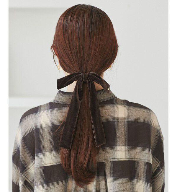 VIS「ベロアリボンヘアカフ」|ヘアバンド|