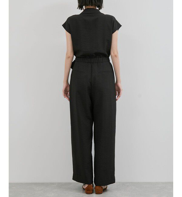 VIS「エアタン加工リラックスロンパース」|オールインワン|