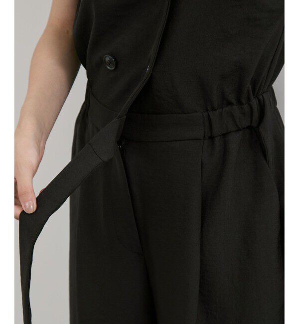 VIS「エアタン加工リラックスロンパース」|オールインワン|