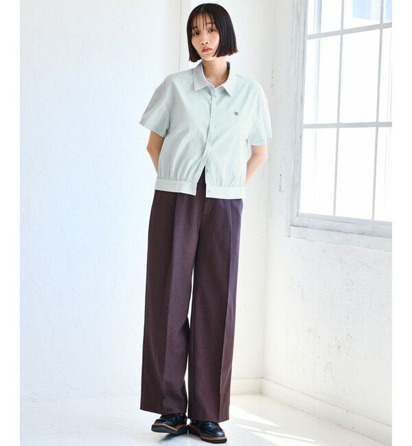 VIS「刺繍ロゴハーフスリーブシャツ」|シャツ・ブラウス|