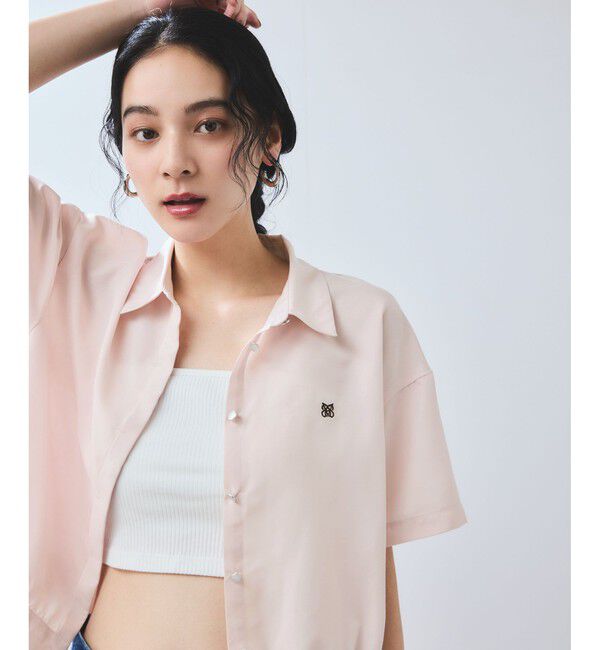 VIS「刺繍ロゴハーフスリーブシャツ」|シャツ・ブラウス|