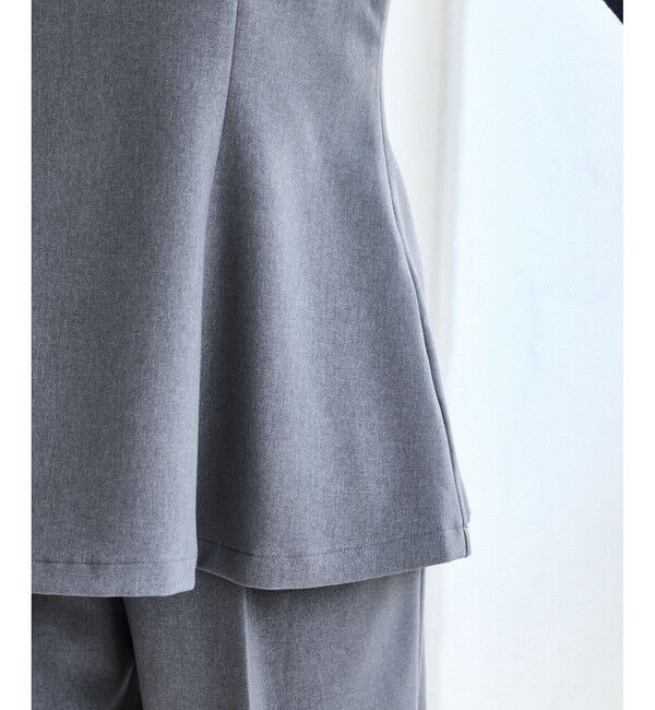 VIS「【美easy】ウーリッシュチュニック丈ビスチェ【セットアップ対応/洗える】」|キャミソール|