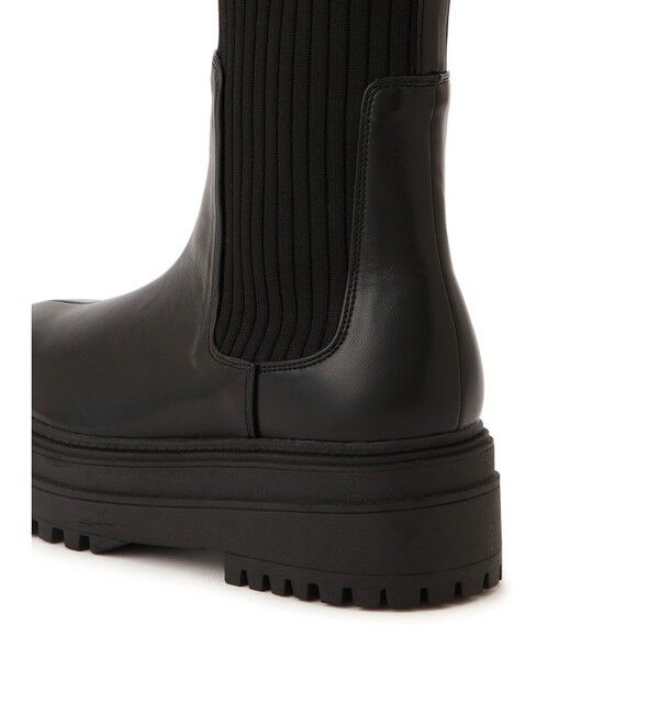 VIS「タンクソールサイドニットブーツ」|ロングブーツ|