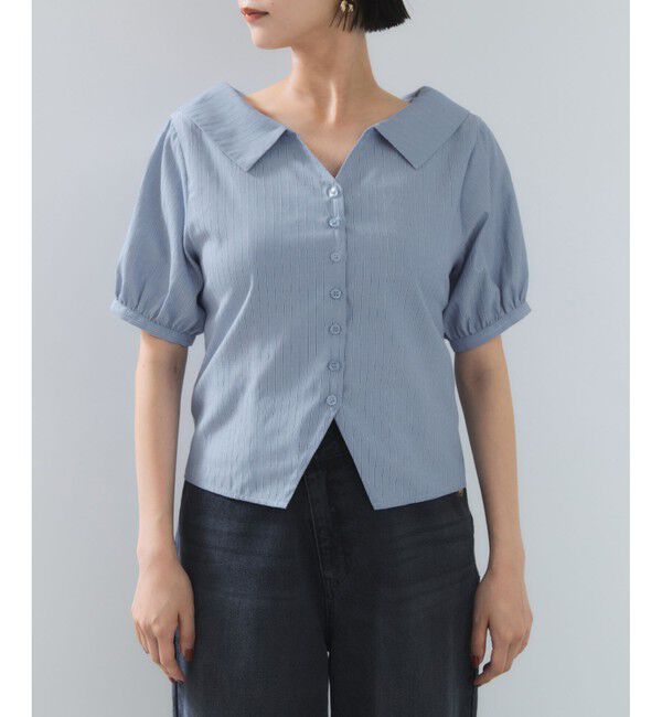 VIS「ビックカラーシャツブラウス」|シャツ・ブラウス|