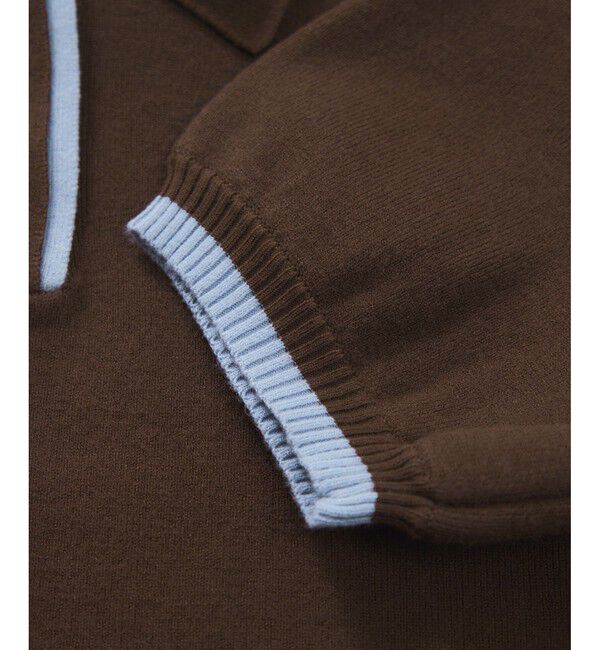 VIS「ダブルカラーポロトップス」|ポロシャツ|