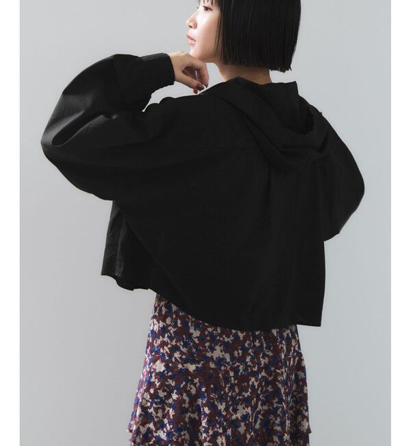 VIS「フード付きクロップドシアーシャツ」|シャツ・ブラウス|