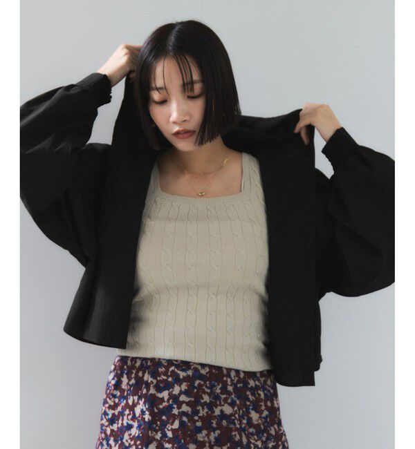 VIS「フード付きクロップドシアーシャツ」|シャツ・ブラウス|