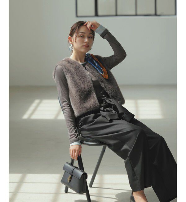 VIS「アソートファーショートベスト」|ベスト・ジレ|