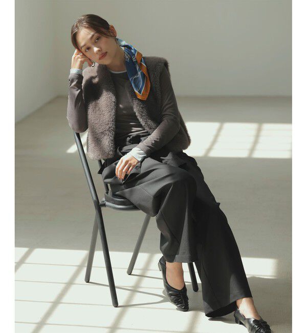 VIS「アソートファーショートベスト」|ベスト・ジレ|