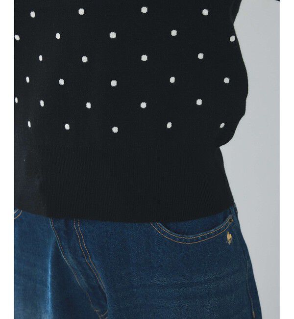 VIS「ドットジャガードニット」|ニット・セーター|