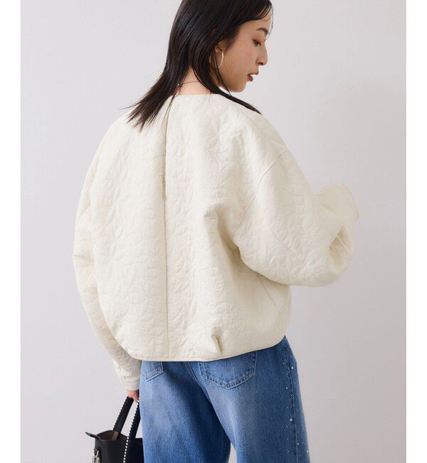 VIS「合皮パイピングキルトアソートブルゾン」|ブルゾン・スタジャン|