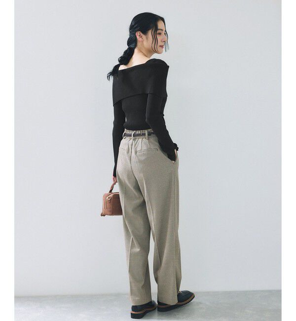 VIS「オフショルダーモチモチリブニット」|ニット・セーター|