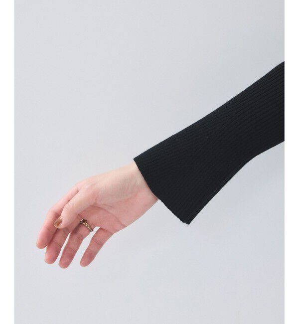 VIS「アシメねじれデザインリブニット」|ニット・セーター|