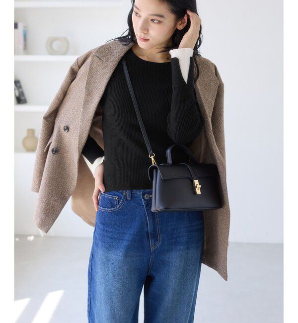 VIS「配色ダブルスリーブリブニット」|ニット・セーター|