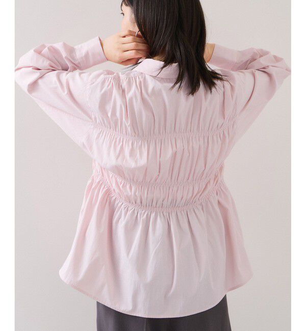 VIS「シャーリングデザインシャツ」|シャツ・ブラウス|