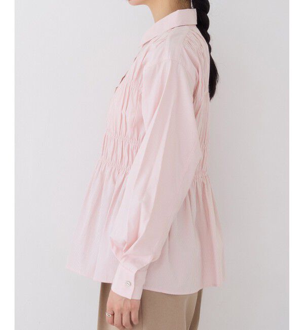 VIS「シャーリングデザインシャツ」|シャツ・ブラウス|