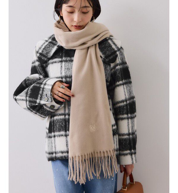 VIS「【アウター総選挙1位】ビッグカラーモモンガシャギーショートコート」|ブルゾン・スタジャン|