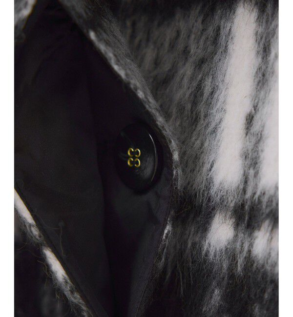 VIS「【アウター総選挙1位】ビッグカラーモモンガシャギーショートコート」|ブルゾン・スタジャン|