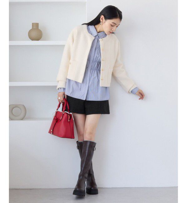 VIS「ジャージメルトンベルト付きショートパンツ」|チノ|