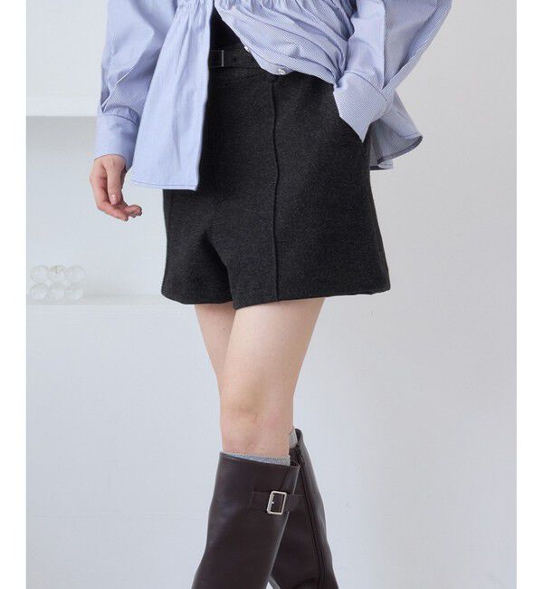 VIS「ジャージメルトンベルト付きショートパンツ」|チノ|