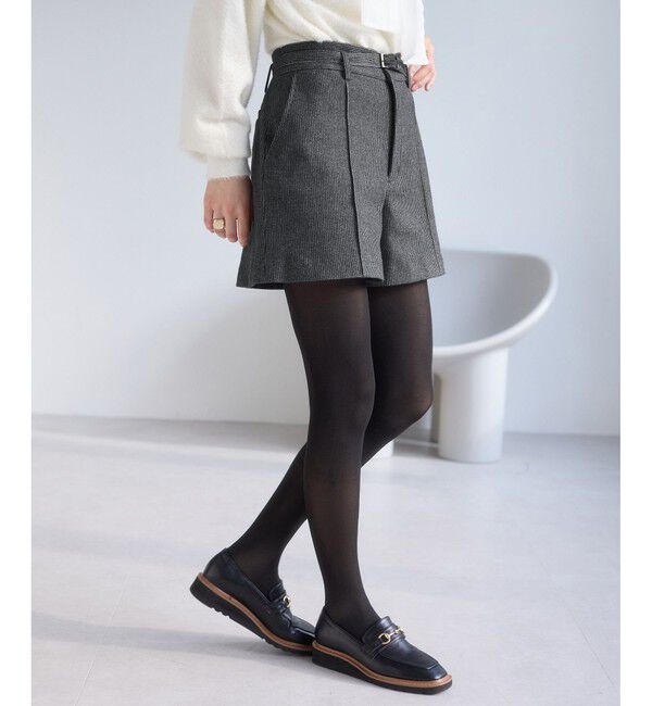 VIS「ジャージメルトンベルト付きショートパンツ」|チノ|