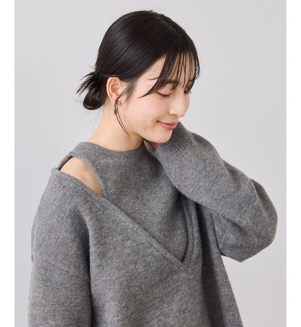 VIS「【WEB限定】アンサンブル風Vネックニット」|ニット・セーター|