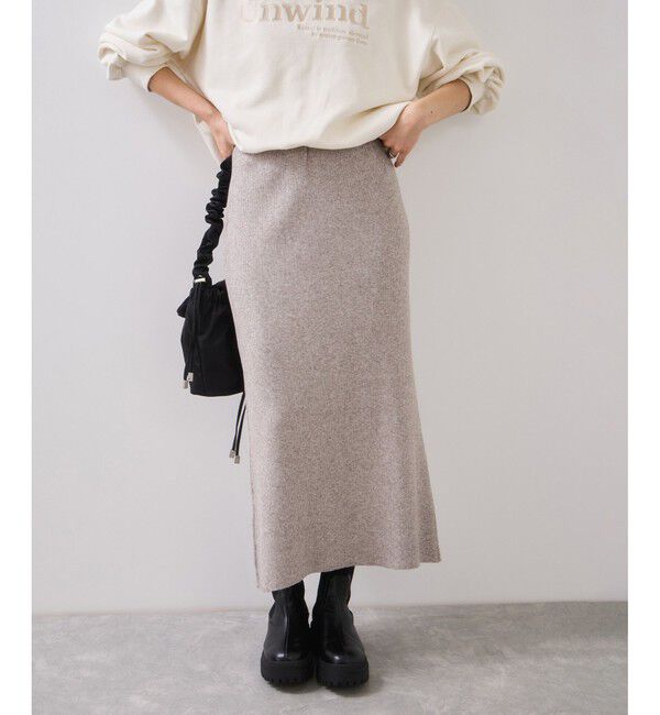 VIS「リブニットスカート/セットアップ対応」|スカート|