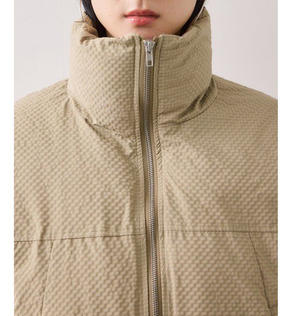 VIS「【WEB限定】軽くてあたたかいパディングショートボリューム中綿ブルゾン」|ブルゾン・スタジャン|