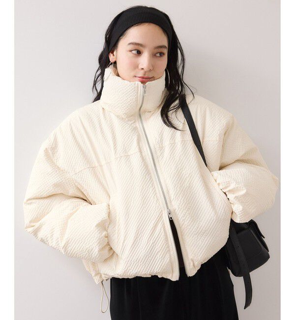VIS「【WEB限定】軽くてあたたかいパディングショートボリューム中綿ブルゾン」|ブルゾン・スタジャン|キナリ(16)