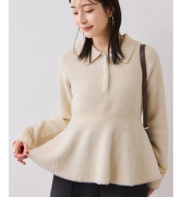 VIS「ペプラムデザインシャギーニット」|ニット・セーター|