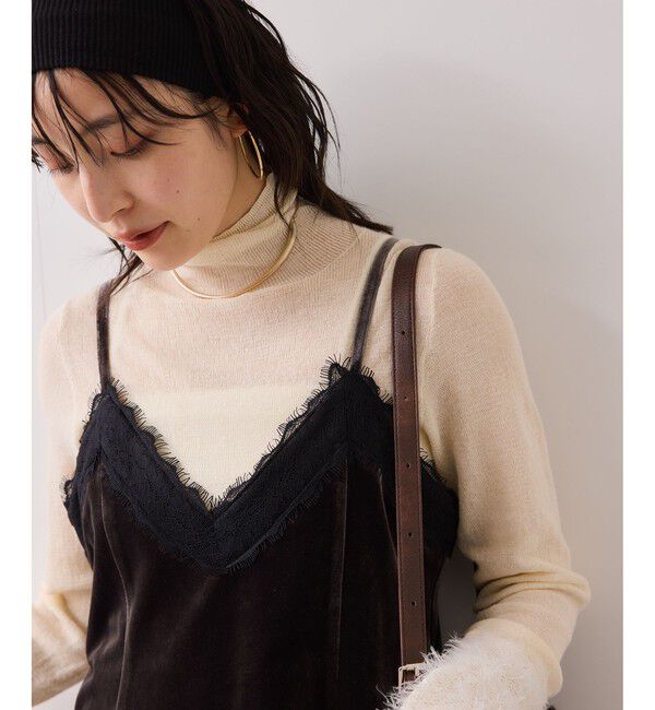 VIS「ベロアレースキャミチュニック」|チュニック|