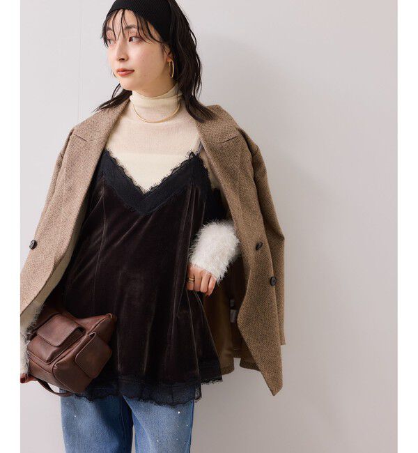 VIS「ベロアレースキャミチュニック」|チュニック|