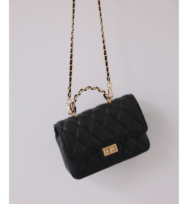 VIS「チェーンハンドルキルティングショルダーバッグ/2WAY・一部WEB限定カラー」|ショルダー・メッセンジャー|